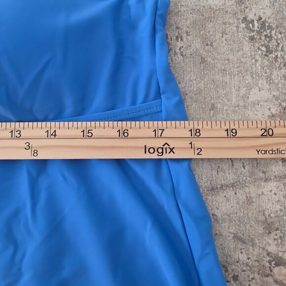 Chicsoul Blue Tankini Bathing Suit Top Never Worn. Size 1XL - Picture 8 of 8